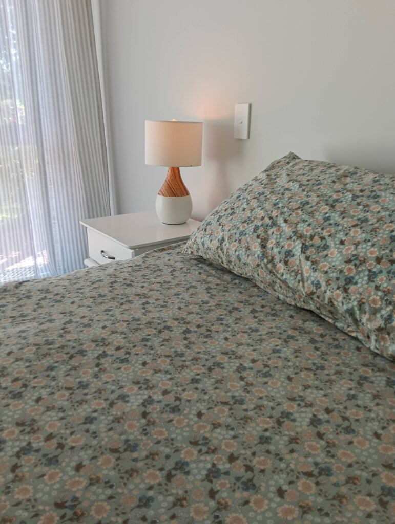 Complete interior renovation for these clients with bedroom walls painted in the versatile white of Resene Sea Fog