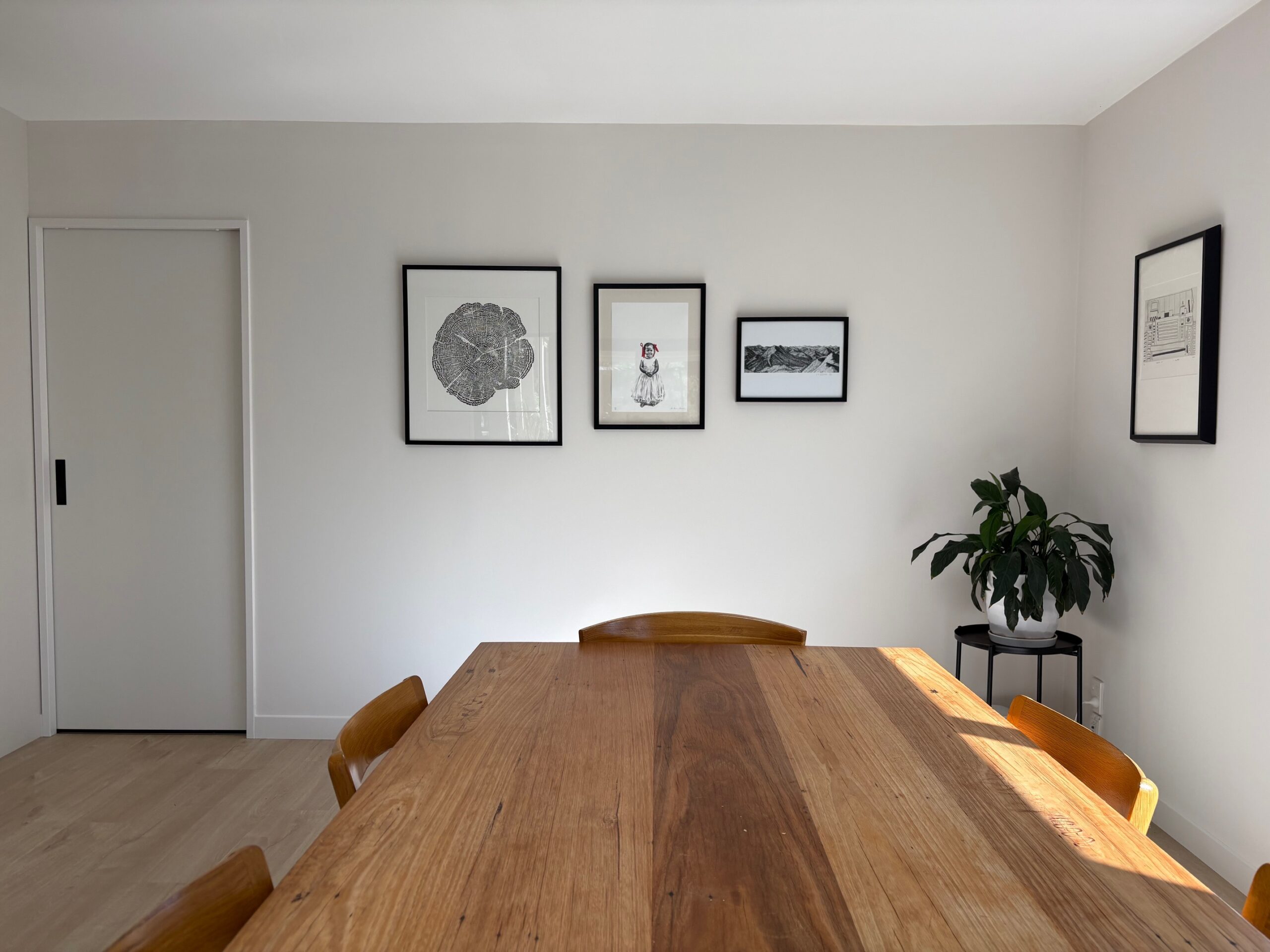 Modern kitchen remodel for a client with walls in Resene Half White Pointer