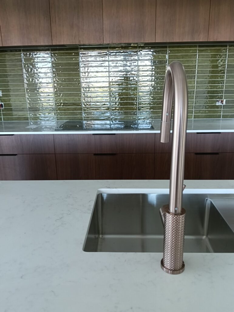 Detail of kitchen tap